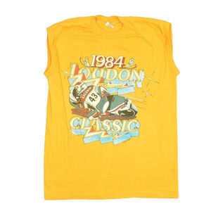 Vintage 1984 Loudon Classic Motorcycle Racing T-Shirt Regular Size L